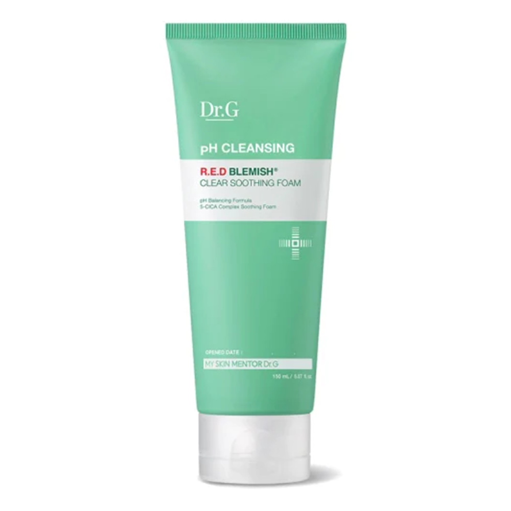 Dr G pH Cleansing R.E.D Blemish Clear 5 CICA Complex Soothing Skin Foam 5.07Oz (150ml)